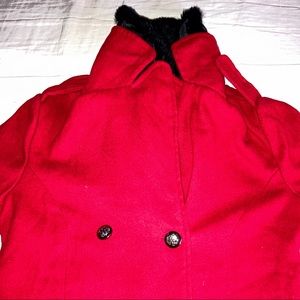 Women’s Red Peat Coat